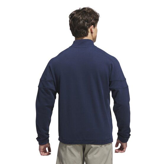 adidas GO-TO HYBRID QUARTER-ZIP PULLOVER Stretch Midlayer navy von Adidas