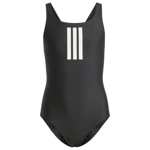 adidas - Kid's 3 Stripes Mid Suit - Badeanzug Gr 152 schwarz/grau von Adidas