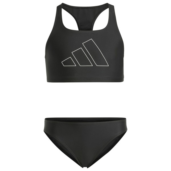 adidas - Kid's Big Bars Bikini - Bikini Gr 140 schwarz von Adidas
