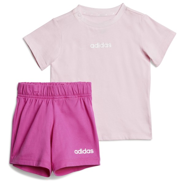 adidas - Kid's Linear Logo T-Set 160 - Jogginganzug Gr 74 rosa von Adidas