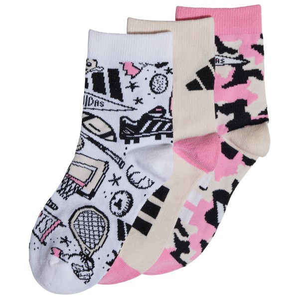 adidas - Kid's Logo Socks 3-Pack - Multifunktionssocken Gr 34-36 - XS grau adidas - Kid's Logo Socks 3-Pack - Multifunktionssocken Gr 34-36 - XS grau von Adidas
