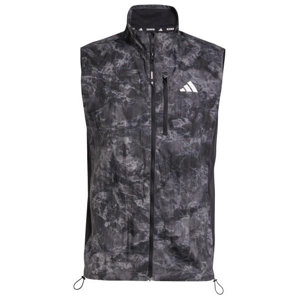 adidas - Own The Run Spray Dye Vest - Laufweste Gr XXL grau von Adidas