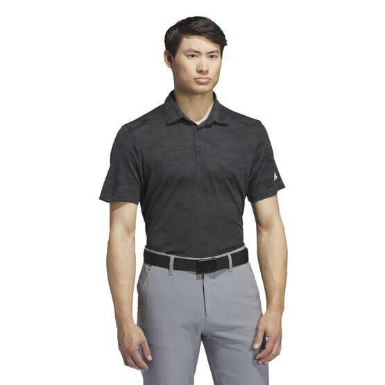 adidas Ultimate365 Textured Stripe Halbarm Polo anthrazit von Adidas