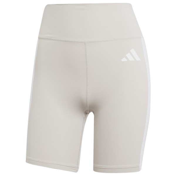 adidas - Women's Optime Essentials 3 Stripes Shorts - Shorts Gr S - Length: 7'' grau von Adidas