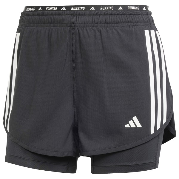 adidas - Women's Own The Run 3-Stripes 2in1 Shorts - Laufshorts Gr L;M;XS grau von Adidas