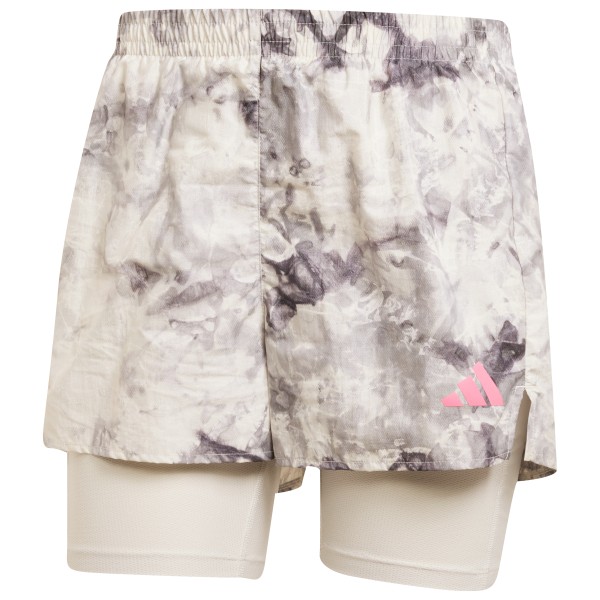 adidas - Women's Own The Run Spray Dye 2in1 Short - Laufshorts Gr XS grau von Adidas