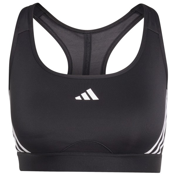 adidas - Women's PWRCT Medium Support 3S Bra - Sport-BH Gr L - Cup: A/B;M - Cup: A/B;S - Cup: A/B;XL - Cup: A/B;XS - Cup: A/B grau;rosa;weiß von Adidas