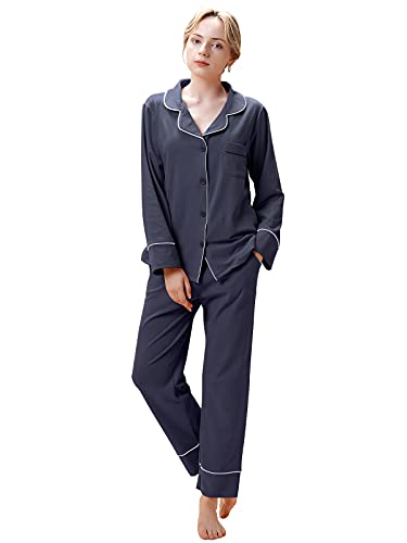 Adigaber Damen Schlafanzug Set Winter Pyjama Lang Nachtwäsche Warm Langarm Sleepshirt mit Pyjamahose Sleepwear Winter Herbst Adigaber Damen Schlafanzug Set Winter Pyjama Lang Nachtwäsche Warm Langarm Sleepshirt mit Pyjamahose Sleepwear Winter Herbst von Adigaber