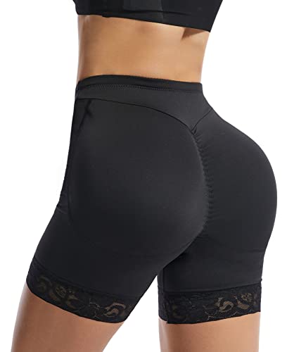 Adigau Damen Figurenformend Miederpants HüFten Po Push Up Shapewear Unterhose Bauchweg Miederhose Body Shaper Höschen Nahtlose Unterwäsche Schwarz L von Adigau