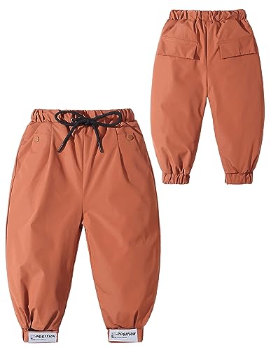 Adigau Kinder Daunenhose Winter Dicke Winddicht Warm Schneehose Jungen Mädchen Wasserdicht Winter Hose Gefütterte Outdoorhose Sporthose B4 3-4 Jahre alt von Adigau