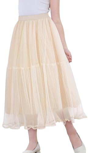 Adigau Mädchen Kinder Tüllrock Elastische Mesh Tutu Midi Röck Hohe Taille Sommerrock Lang Prinzessin A-Linien Petticoat Kleider A2 4-5 Jahre Adigau Mädchen Kinder Tüllrock Elastische Mesh Tutu Midi Röck Hohe Taille Sommerrock Lang Prinzessin A-Linien Petticoat Kleider A2 4-5 Jahre von Adigau