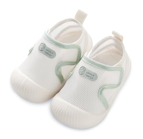 Adigau Sommer Schuhe für Baby rutschfeste Mesh Sandalen Niedliche Weiche Sohle Lauflernschuhe Leichte Schnell Trocken Barfußschuhe A5 9-12 Monate von Adigau