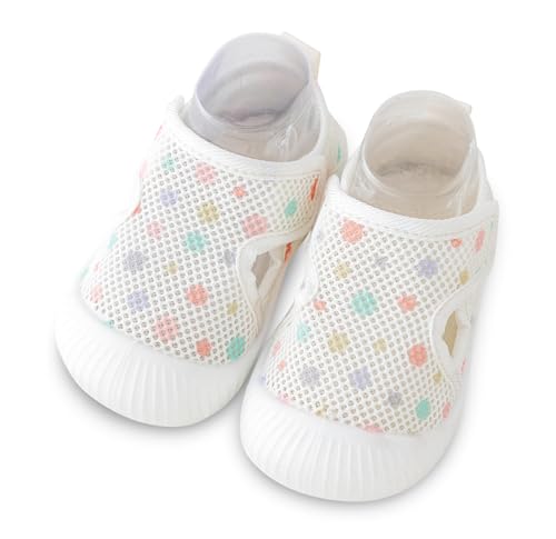 Adigau Unisex Baby Lauflernschuhe rutschfeste Mesh Barfußschuhe Weiche Schnell Trocken Sandalen Leichte Antikollision Sneaker A2 12-18 Monate von Adigau