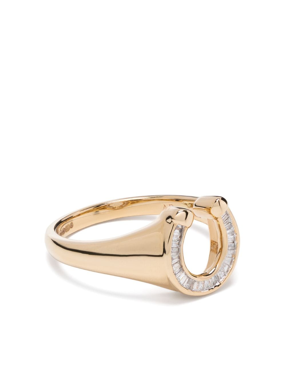 Adina Reyter 14kt Gelbgoldring mit Horseshoe-Motiv von Adina Reyter