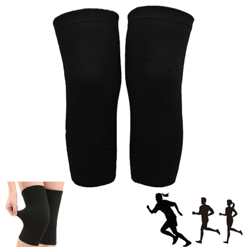 Bambus Sport & Kniebandage Mit Kompression, Arthritis Knieorthese Kniebandage Sport-Knieschoner Atmungsaktiv Und Bequem Für Damen Und Herren (XL,Schwarz) von AdinaS