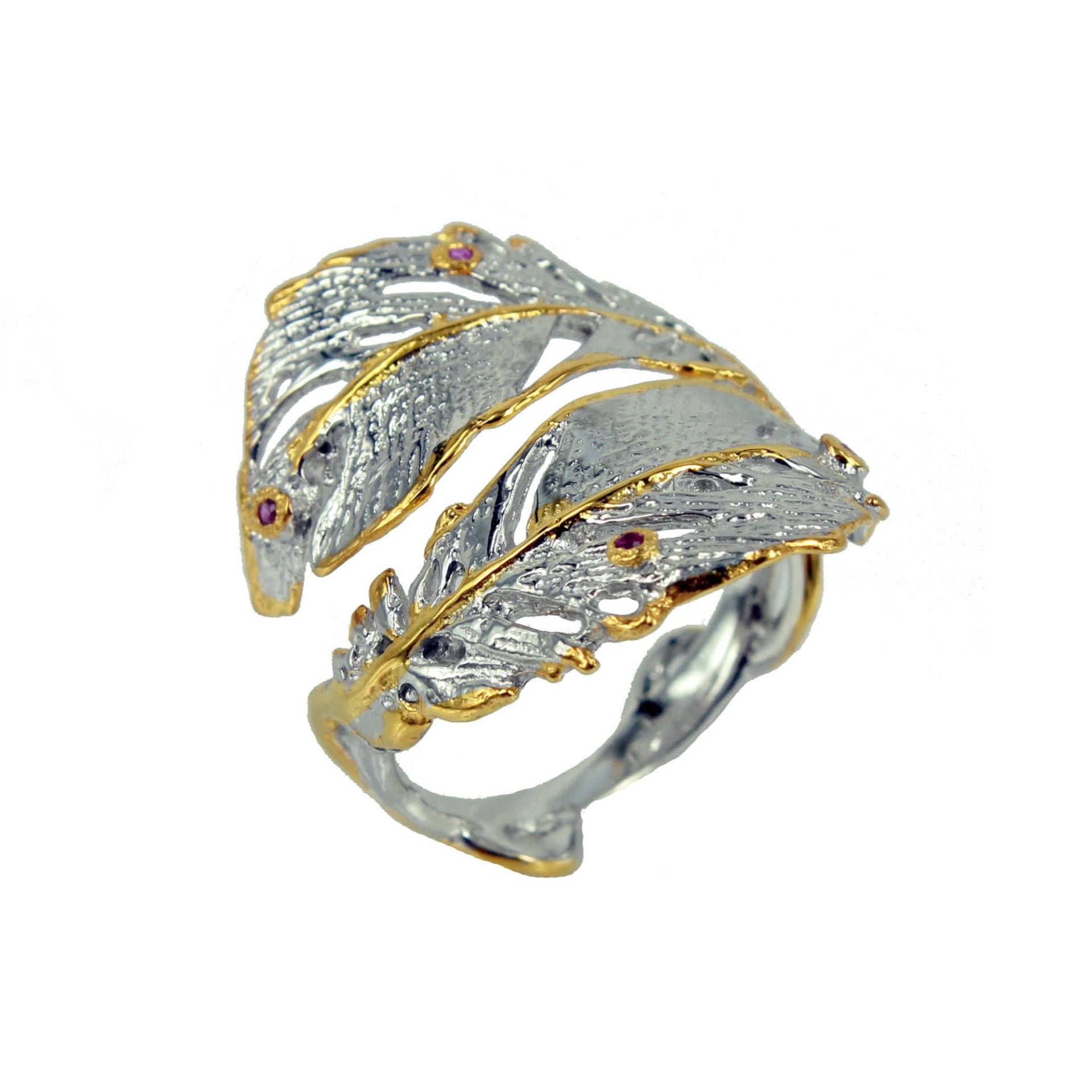 Blatt Verlobungsring, Offene Schaft Ring, Natur Inspiriert, Braut Schmuck Sets, Antike Eheringe, Versprechen Ringe, September Birthstone Ringe von AdioreJewels