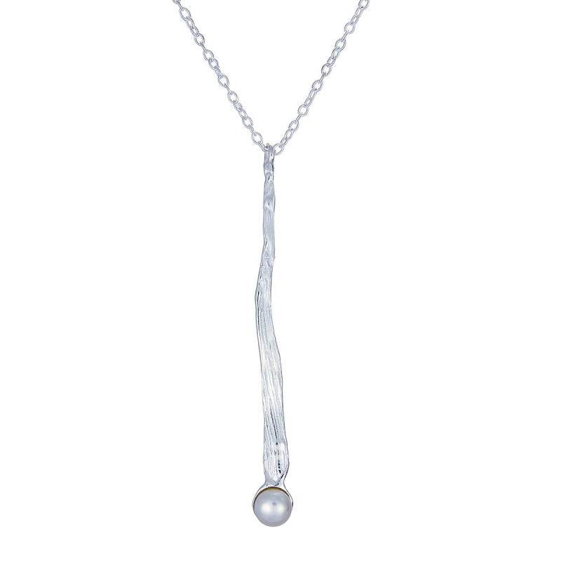 Einzelne Perle Halskette, Birthstone Medaillon Sterling Silber Ehe Braut Halskette Set, Schmuck-Shops von AdioreJewels