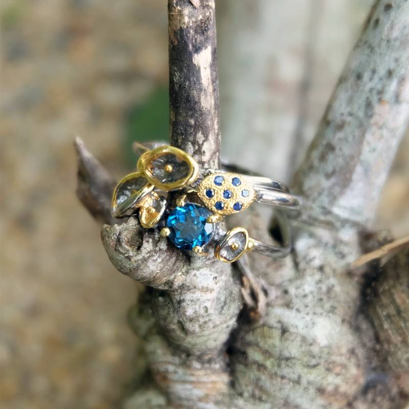 Ewigkeit Ring Gold, Ruthenium Schmuck, Einzigartige Mütter Ringe, Vergoldet, Brautjungfern Geschenke, Geschenke Für Sie, Edelstein Ring, Mama Schmuck von AdioreJewels