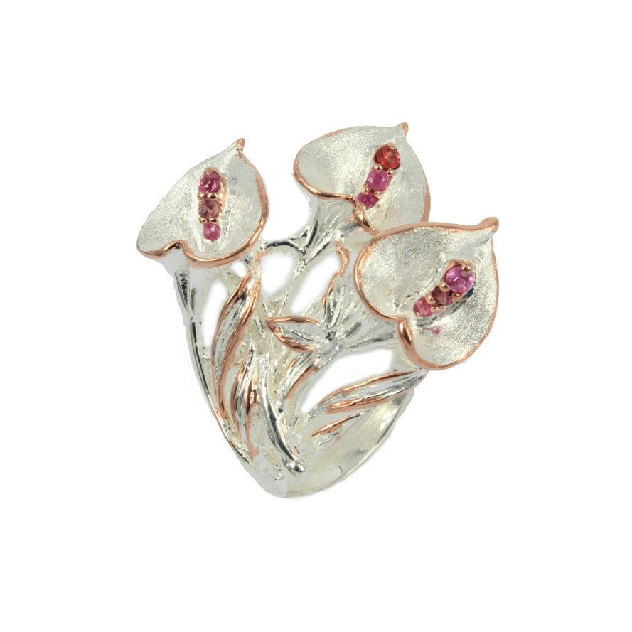 Saphir-Ringe, Blumenschmuck, Perle Brautschmuck, Boho Hochzeit, Naturschmuck, Geschenke Für Sie, Eheringe, Verlobungsringe von AdioreJewels