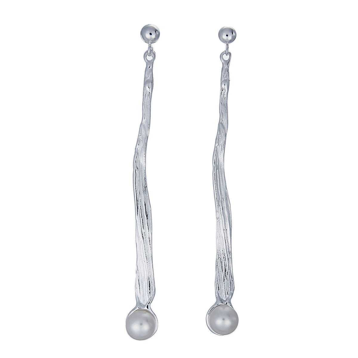 Silber Perle Ohrringe, Brautjungfer Elegante Braut Schmuck Set von AdioreJewels