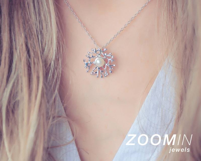 Süßwasser Perle Anhänger Halskette, Sterling Silber, Braut Perlenschmuck, Hochzeit Hochzeitsschmuck, Brautperlen von AdioreJewels