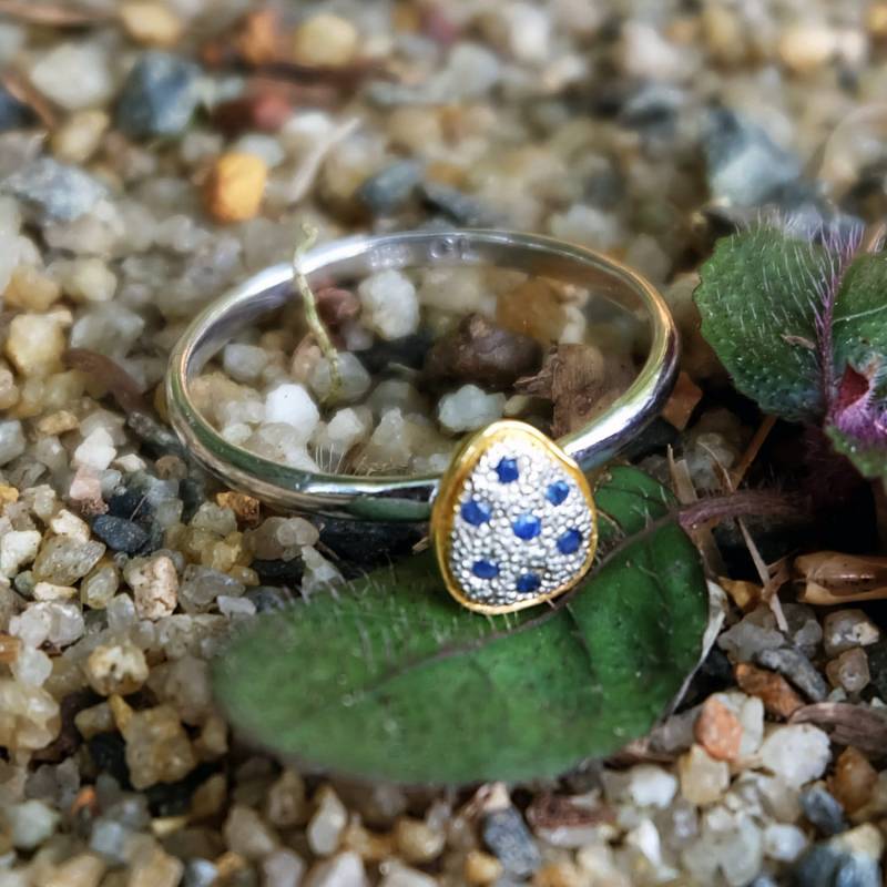 stapeln Saphir-Ring, Hochzeitsschmuck, Vergoldet, Brautjungfern Geschenke, Geschenke Für Sie, Rhodium Schmuck, Verlobungsring, Brautschmuck von AdioreJewels