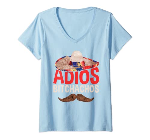 Damen Adios Bitchachos T-Shirt Cinco De Mayo Partyhemd T-Shirt mit V-Ausschnitt Damen Adios Bitchachos T-Shirt Cinco De Mayo Partyhemd T-Shirt mit V-Ausschnitt von Adios Bitchachos Shirts