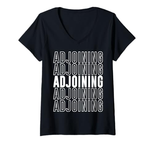 Damen Angrenzend T-Shirt mit V-Ausschnitt Damen Angrenzend T-Shirt mit V-Ausschnitt von Adjoining Apparel