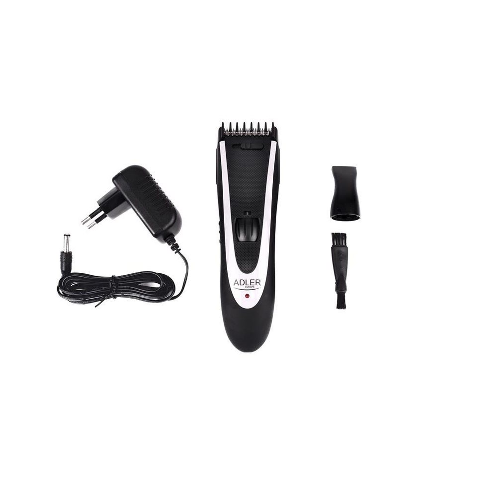 Adler Haarschneider AD 2818 Haarschneider, 4-teilig mit Reinigungsbürste und Netzteil, Haarschneidemaschine mit Akkubetrieb oder Netzbetrieb von Adler