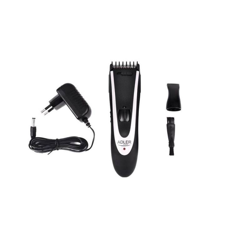 Adler Haarschneider AD 2818 Haarschneider, 4-teilig mit Reinigungsbürste und Netzteil, Haarschneidemaschine mit Akkubetrieb oder Netzbetrieb von Adler