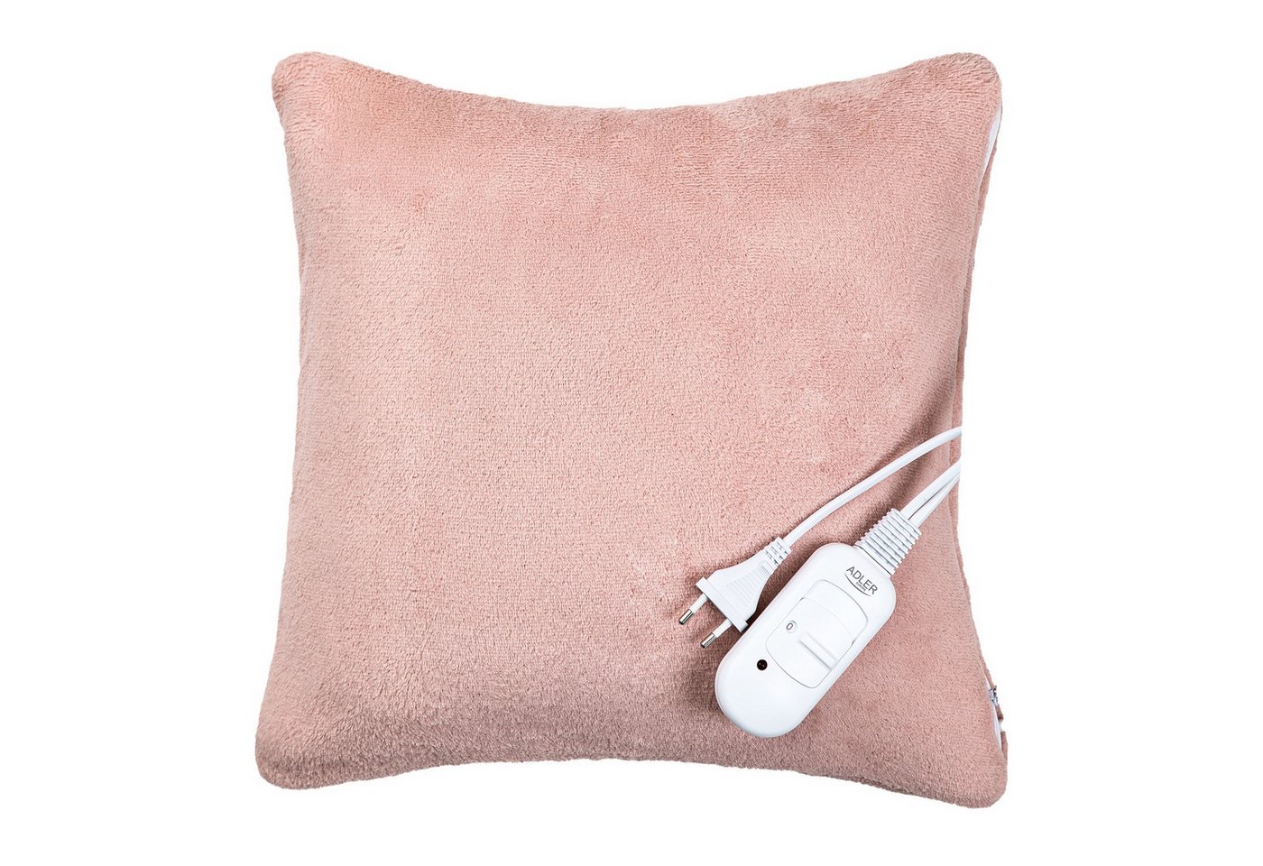 Adler Heizkissen AD 7444 Flauschiges Heizkissen in Rosa - 38 x 38 cm mit 2 Heizstufen, 1-tlg., Fleece von Adler