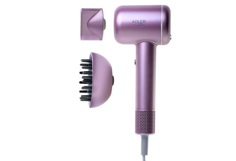 Adler Ionic-Haartrockner Adler AD 2270 SUPERSPEED Ionen Haartrockner pink Diffusor LED-Display von Adler