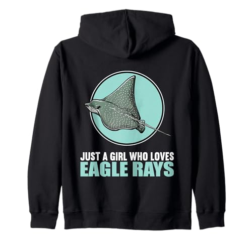 Just a Girl who Loves Eagle Rays. Adlerrochen Kapuzenjacke von Adlerrochen Tier Shop