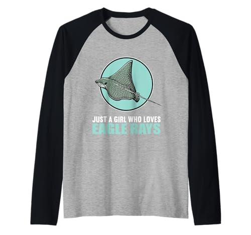 Just a Girl who Loves Eagle Rays. Adlerrochen Raglan von Adlerrochen Tier Shop