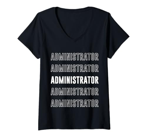 Damen Administrator T-Shirt mit V-Ausschnitt Damen Administrator T-Shirt mit V-Ausschnitt von Administrator Apparel