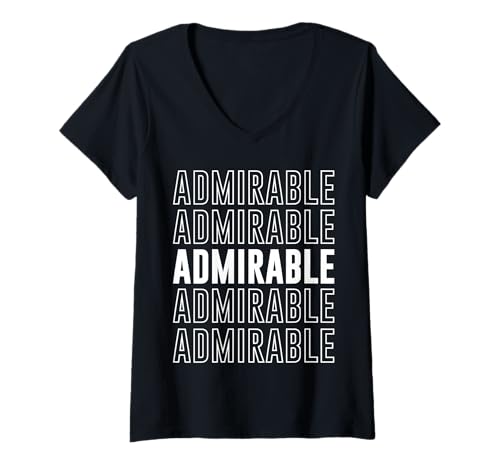 Damen Bewundernswert T-Shirt mit V-Ausschnitt Damen Bewundernswert T-Shirt mit V-Ausschnitt von Admirable Apparel