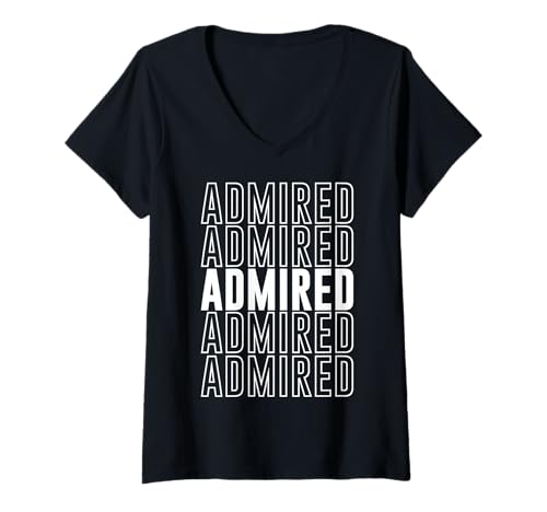 Damen Bewundert T-Shirt mit V-Ausschnitt Damen Bewundert T-Shirt mit V-Ausschnitt von Admired Apparel