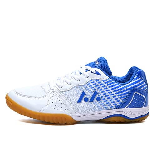 Adoff Herren Basketballschuhe, Studenten Anti-Rutsch, verschleißfeste, modische Sportschuhe, Herren Sportschuhe, große Größe 46 (98,Weiß grau) von Adoff