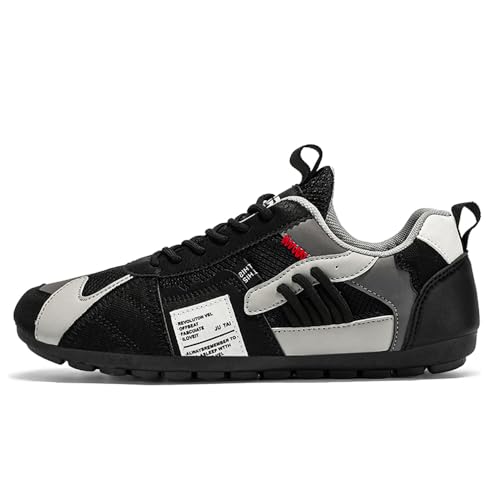 Adoff Sommer Herren Freizeitschuhe atmungsaktive Komfort Schuhe rutschfeste Verschleißbeständige Trend Sportschuhe (schwarz,44) von Adoff