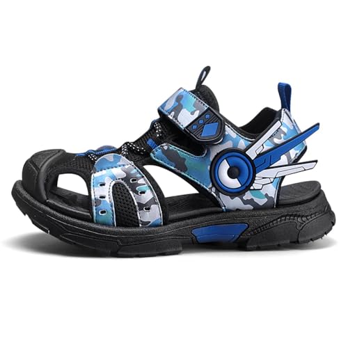 Adoff Sommer Kindersandalen, Freizeitschuhe für Jungen und Mädchen, rutschfest, verschleißfest, atmungsaktiv (Blau,31) von Adoff