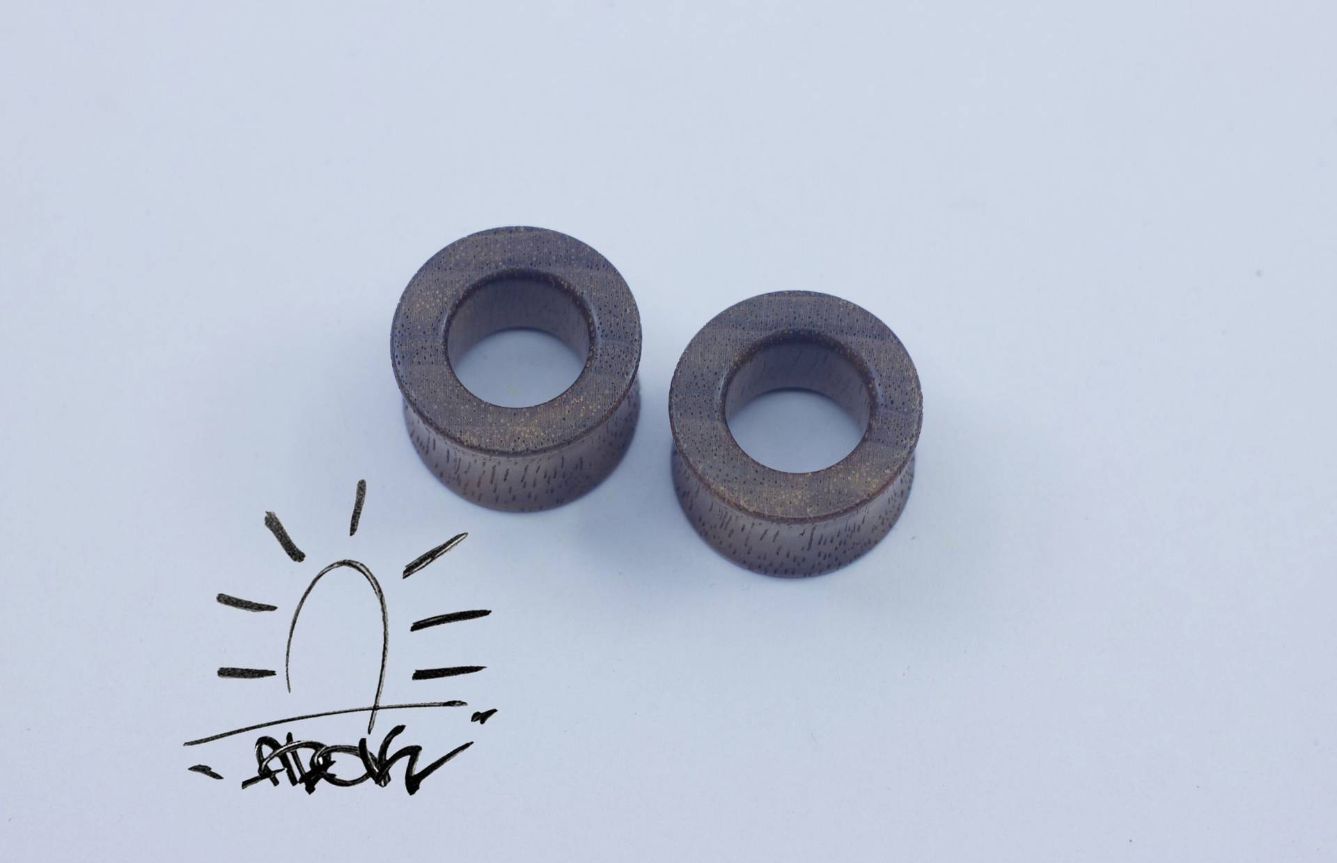 Zebrano Holz Ohrtunnel Braune Double Flare Plugs Zebrano Holz Ohrtunnel Braune Double Flare Plugs von Adokcompany