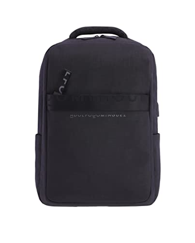 Adolfo Dominguez Daypack Rucksack Albert Laptop Rucksack Herren Backpack Schwarz von Adolfo Dominguez