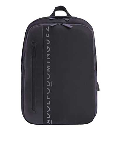 Adolfo Dominguez Daypack Rucksack Gael Laptop Rucksack Herren Backpack Schwarz von Adolfo Dominguez