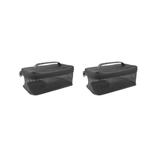 Adoorniequea Angelköderhandtaschen-Behälter, Outdoor-Organizer, Netz-Aufbewahrung, Handtasche, 2er-Set (schwarz), 26.5cmx15.5cmx9.5cm von Adoorniequea