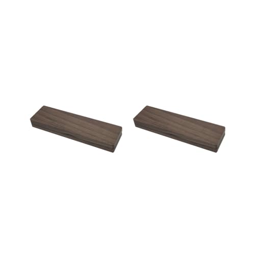 Adoorniequea Federmäppchen Box Walnuss Holz Kugelschreiber Geschenkbox für Schule Arbeit, 2er-Set (schwarz), 18.5x5.5x2.5cm von Adoorniequea