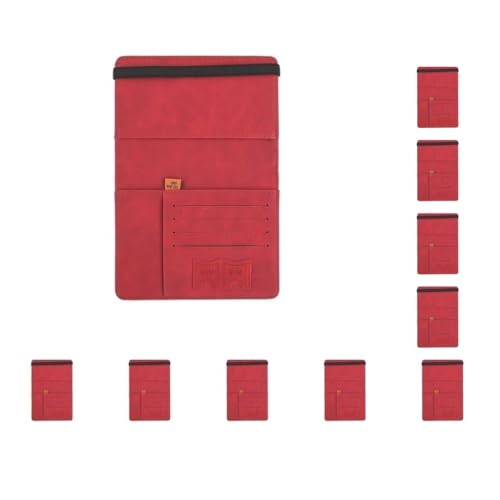 Adoorniequea Reisepasshülle, Dokumenten-Organizer, Reiseetui, Brieftasche, Kartenetui, Rot, 15 x 21 cm, 10er set (rot, 15x21cm), 15x21 cm von Adoorniequea