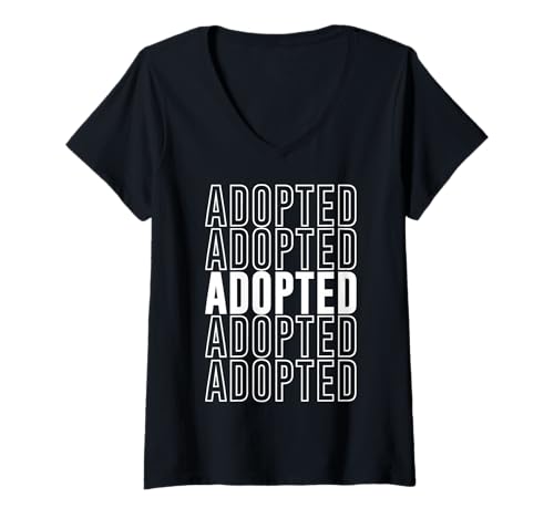 Damen Adoptiert T-Shirt mit V-Ausschnitt von Adopted Apparel