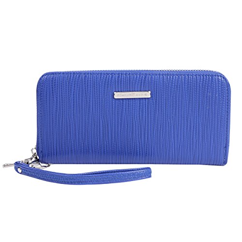 Adoptfade Damen-Geldbörse mit Handgelenk, mehrere Kartenfächer, Dunkelblau, Blau dunkel von Adoptfade