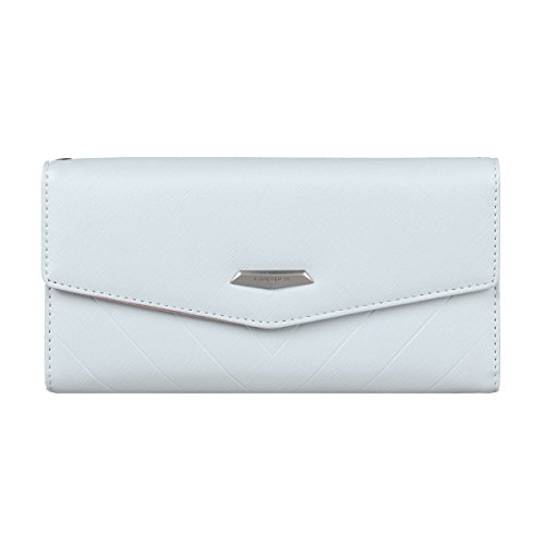 Adoptfade Große bunte Damen-Geldbörse, mehrere Handgelenke mit Kette, pfirsichrosa, PeachPink von Adoptfade