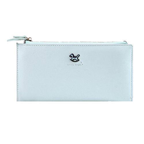 Adoptfade Große bunte Damengeldbörse mit mehreren Kartenfächern, Beige von Adoptfade